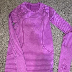 Purple lululemon athletica long sleeve size 4